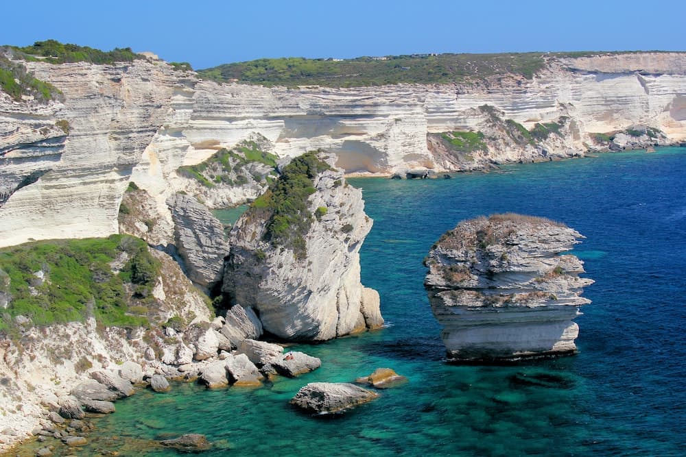 Cliffs of Bonifacio, Bonifacio, Corsica, France
