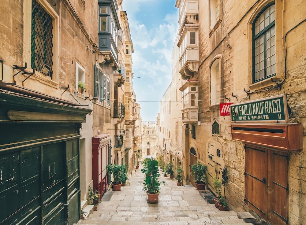 Narrow streets Valletta