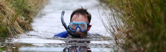 Bog snorkelling championships in Wales